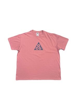 Nike ACG Men’s XL Pink Salmon Dri-Fit T Shirt Baggy Oversized
